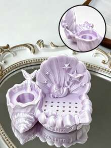 Nail Art Storage 3D Printed Cute Pink Ocean Seal Nail Drill Storage Rack, Nail Tool Storage Rack With Grinding Head Groove, Space Saving Nail File And Brush Storage Box, Suitable For Nail Salons And DIY Nail Products At Home - Multicolor - View 3
