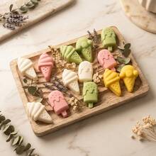 1pc 12-Cavity Ice Cream Stick Silicone Mold - Reusable And Easy Release, Suitable For Ice Cubes, Chocolate, Candy, Baking, Handmade Soap, Resin Casting | Kitchen DIY Baking Tool - Multicolor - View 6