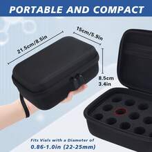 15-Slot Insulin Vial Storage Case, Portable EVA Hard Shell Insulin Vial Holder For Standard 10ml, Protective Organizer For Refrigerator & Travel - View 4