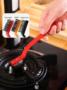 1-9pcs Gas Stove Cleaning Brush Set, Steel Wire Brush, Kitchen Cleaning Brush, Degreasing Brush, Rust Removal Brush, Electric Brush, Cleaning Supplies, Steel Wire Pot Brush, Multi-Function Cleaning Brush - Multiple Styles - View 2