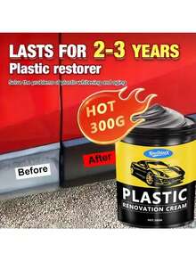 KineShineX Car Plastic Repair Paste Restore Gloss Suitable For Car Door, Dashboard, Steering Wheel, Tire, Leather - Multicolor - View 2