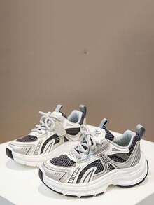 Spring American Style New Sports Shoes Fashion Casual Soft Sole Kids Shoes For Girls And Boys - Black - View 3