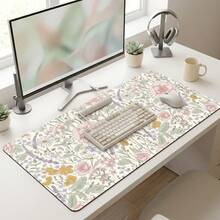 1 buah Alas Meja Motif Bunga Lucu, Alas Mouse Tanaman Bunga Merah Muda Ukuran XXL Ekstra Besar, Alas Mouse Gaming Panjang untuk Wanita, Dekorasi Meja Kantor, Alas Meja, Alas Mouse dan Keyboard Laptop Ukuran Besar - beraneka warna - View 14