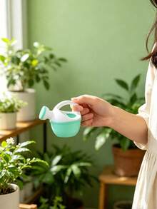 1pc Mini Plastic Watering Can, Ergonomic Handle, Suitable For Indoor And Outdoor Plants, Gardening Plant Care, Bathtub Swimming Pool Beach Kids Accessories (Random Color) - Multicolor - View 11