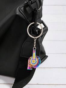 Metal Turbocharger Keychain, Rotating Turbo Key Ring, Car Parts Pendant, Auto Bag Charm, Driver Gift, Car Accessories - Multicolor - View 5
