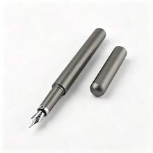 Magnetic Closure Metal Fountain Pen, Matte Metal Barrel F Nib, Office School Writing Gift - 558 - View 1