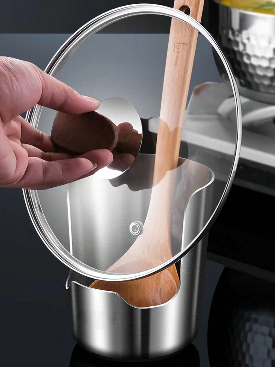 1/2pcs Multi-Functional Kitchen Utensil Storage Rack, Party Serving Spoon Holder, Stainless Steel Vertical Spoon Rack, Stainless Steel Spoon Holder, Spoon Storage Rack, Stainless Steel Spatula Spoon Rest, Kitchen Storage Utensil Rack, Suitable For Kitchen Storage Of Wooden Spoons, Cutting Boards, Pot Lids, Chopsticks, Used For Stove, Cabinet, Oven, Home Countertop Kitchen Decor - Multicolor - View 1