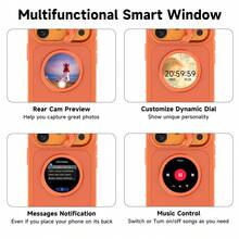 Funda de teléfono con pantalla dinámica inteligente compatible con iPhone | Funda protectora multifuncional - Rosa - Ver 4
