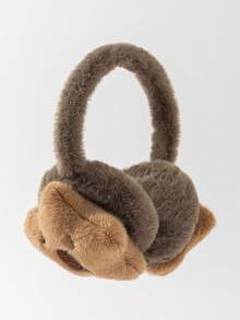 GARASSACC 1pc Cute Capybara Plush Earmuffs For Girls - Brown - View 4