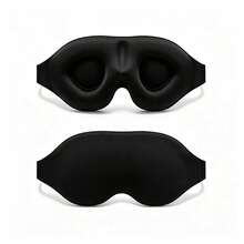 2PCS 3D Contoured Sleep Mask, Soft Breathable Eye Mask For Sleeping, Light Blocking Blindfold For Travel Nap Night Sleep, Adjustable Strap - Multi-pack - View 9