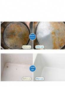 Multifunctional Cleaning Paste, Kitchen Stove & Range Hood Heavy Grease & Limescale Rust Removal Paste, Suitable For Bathroom, Kitchen, Living Room, Outdoor, Great Gift For Friends And Family (Randomly Shipped New And Old Models) - Powdery - View 3