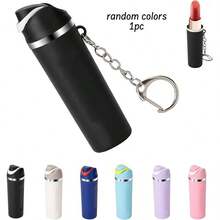 1pc Multi-Color Mini Lipstick Perfume Storage Keychain, Portable Hook, Lightweight Bag Charm, Daily Gift, Suitable For Backpack And Handbag Decoration - Multicolor - View 3