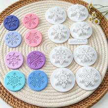 9Pcs Winter Snowflake Clay Cutters, Assorted Snow Pattern Clay Cutting Molds, DIY Handmade Earring Pendant Jewelry Craft Supplies - 9pcs - View 5