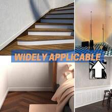 1pc Soft Skirting Board Self-Adhesive Wall Sticker Wall Corner Floor Line Renovation Ugly Decoration Strip, Home Decor, Spring Decorations, Home Refresh, Ramadan Decor Sticker Gift - Multicolor - View 11