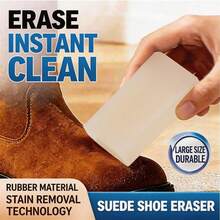 1pc, Shoe Cleaning Eraser (Chemical-Free), Suitable For Cleaning Sneakers, Suede And Other Shoes, Can Be Used For Suede, Sheepskin, Matte Leather, Rubber Materials, Shoe Care Eraser, Sneaker Stain Removal Eraser - Random Styles - View 2