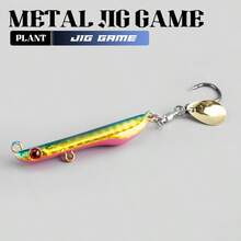 1PC 10‑30g Long Cast Metal Jig Lure, Rotatable Single Hook Spinner Blade Hard Bait For Saltwater Freshwater Inshore Offshore Fishing - Multicolor - View 28