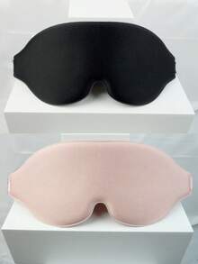 2/1pc Artificial Silk Sleep Mask Set, Satin Sleep Mask With Hair Scrunchie, Light-Blocking Night Eye Mask, Wedding Bridesmaid Gift, Pink, Silk Satin Sleep Mask, Unisex - Multicolor - View 24
