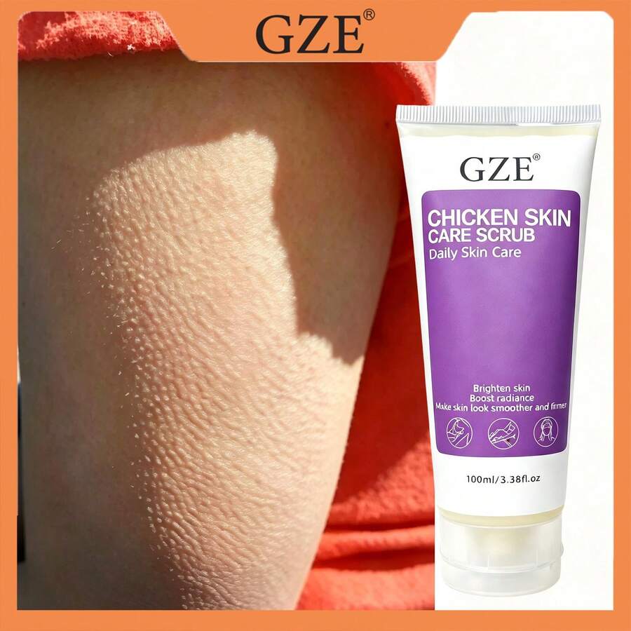 GZE Chicken Skin Wash Scrub 100ml/3.38fl.Oz, Gentle Body Exfoliating Scrub, Smoothing Body Cleanser, Boost Radiance For Soft Smoother‑Looking Body Skin - Fresh - View 1
