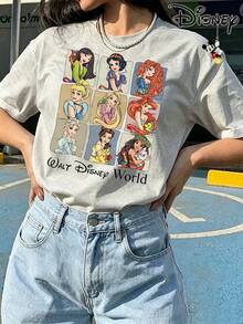 Disney Women T-Shirts - Light Grey - View 1