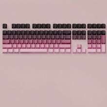 OEM Backlit Keycaps -104 Keys - Double Ray PBT Material - Minimalist Style, 61/64/68/84/87/96/98/100/104 Mechanical Keyboard, Gaming Keyboard Accessories, Gradient Backlight Effect, Durable PBT Material, Mechanical Keyboard Keycaps - View 8