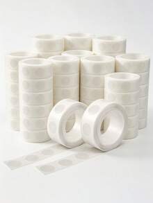 1000pcs/10rolls Transparent Double-Sided Adhesive Dots, Transparent Balloon Glue Removable Glue Dots, Craft Glue Dots,Suitable For Holiday, Wedding And Party Decoration,Christmas Party Gifts - Multiple Styles - View 2