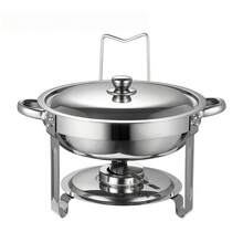 Stainless Steel Buffet Warmer, Advanced Self-Heating Set With Gold-Plated Stand And Lid, All-In-One Hot Pot Buffet Pot, Suitable For Hotels, Parties, Weddings And Home Dining - Round - View 13