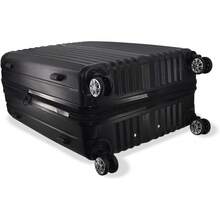 ROYAL SWISS Maleta ANDERMATT, Mediana 24", rígida ABS, expandible, candado de  (Morado) - Negro - Ver 8