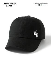 1pc/3pcs Women's Casual Rider Pattern Baseball Cap, Fashionable And Versatile, Adjustable Lightweight Comfortable With Sweatband, Multi-Functional Baseball Cap, Sun Protection And Shade Hat, Suitable For Outfits And Daily Life, Gift For Friends - Knight - View 4
