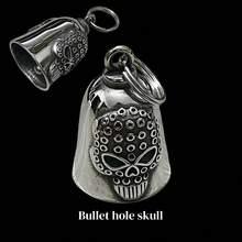 AD 1pc Motorcycle Bell For Men And Women, Bicycle Bell Accessory, Motorcycle Angel Bell, Evil-Warding Bell, Vintage Punk Motorcycle, Stainless Steel Lucky Riding Bell - Titanium Steel - Motorcycle Bell - View 4