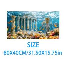 Aquarium Underwater Background, Fish Tank Sticker, Suitable For Freshwater/Saltwater Fish Tank, Shrimp, Aquarium Decoration Vinyl Mural, Removable Without Residue - A - View 50