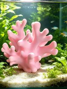 人造珊瑚水族裝飾品，梳妝台桌面裝飾魚缸造景，小型淡水熱帶魚躲藏遮蔽處，適用於蝦與鬥魚 - 歡樂水族 - 查看 4