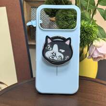 1pc Cute Cartoon Shakeable Quicksand Phone Grip Stand, Kawaii Animal Heart Star Shape Collapsible Magnetic Phone Holder, Decorative Phone Socket For APPLEPhone Android - Multicolor - View 10