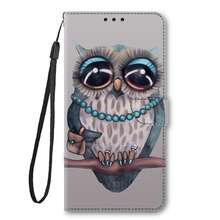 GLANDOTU PU Leather Phone Case, Cute Cartoon Owl Flip Folio Case With Card Holder Kickstand Wrist Strap Compatible With Multiple Brands And Models - Multicolor - View 1