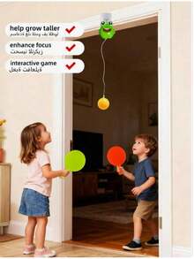 1 Set Tennis Table Exercise, Ping Pong Table, Ping Pong Set, Portable Tennis Table, Children's Door Poker Game, Garden Game, Family Game, School, Game - Multicolor - View 1