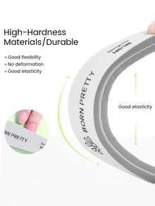 BORN PRETTY 1Pc/4Pcs Double‑Sided Nail File Buffer Set, Washable Sanding Nail Files 100‑320 Grit Manicure Tools For Acrylic Natural Nails - Multicolor - View 6