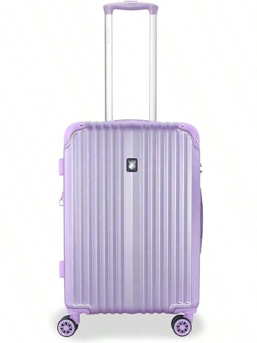 ROYAL SWISS Maleta ANDERMATT, Mediana 24", rígida ABS, expandible, candado de (Morado) - Morado - Ver 1