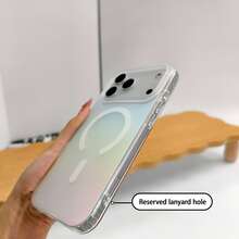 Laser Matte Magnetic Phone Case Compatible With IPhone 18 17 16 15 14 13 Pro Max Plus 17Pro 16E17E Air Supports Wireless Charging Gradient Rainbow - K6 - View 6