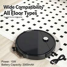 Smart Robot Vacuum Cleaner Fully Automatic Cleaning, Powerful Suction Deep Cleaning Carpets And Floors, Long Battery Life Durable And Reliable, Essential For Home Cleaning, Saves Time And Effort - Multicolor - View 9