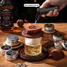 Smoker Set, Wooden Scented Smoker Set, Infuser Set, Suitable For Beverage Smoking Set, Suitable For Father, Husband, Friend - A - View 5