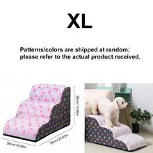 1pc Cartoon Pet Stairs, High Elasticity Foam Dog Steps 2/3/4 Levels, Pet Ramp, Suitable For Small Dogs And Cats, Non-Slip And Washable, Pet Climbing Stairs, Sofa Bed Climbing Support, For Elderly And Disabled Pets, Pet Stairs Furniture Protection Pad - Multicolor - View 13