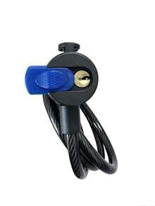 1pc Bicycle Chain Lock Steel Cable Lock Mountain Bike Anti-Theft Cable Lock Electric Bike Lock Bicycle Anti-Theft Lock Universal - Black - View 10