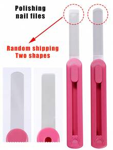 1/2pcs Nano Nail File, Polishing Nail Care Tool, Frosted Nail Repair Tool, Suitable For Gentle Manicure, Nail Removal, Foot Care, Minimalist Design, Smooth Polishing, Suitable For Hairstylists And Beauty Enthusiasts To Use - Multicolor - View 5