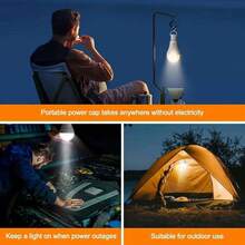 2/1pc LED Rechargeable Light Bulb With Remote Battery Control, Eye-Protection Light, 3-Color Change Bulb With Hook, E26 Base, Suitable For Camping, Hiking, Fishing, Holiday, Car, School, Sports, Home, Party, Living Room, Bedroom, Music Festival, Hurricane Emergency - Various - View 9