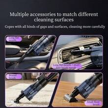 16000PA Handheld Vacuum Cleaner, 11.1V Cordless, With Crevice Nozzle And Washable Filter, Suitable For Car, Home, Office And Pet Hair Quick Cleaning, Equipped With 2500MAH Battery - Multicolor - View 6