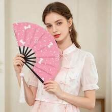 10pcs Women's Handheld Fans, Vintage Pattern Design, Bright Vintage Style, Lightweight And Portable, Suitable For Daily Use, Outdoor Activities And Party Occasions, Ideal Fashion Accessory - Hand Fan - View 8