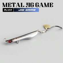 1PC 10‑30g Long Cast Metal Jig Lure, Rotatable Single Hook Spinner Blade Hard Bait For Saltwater Freshwater Inshore Offshore Fishing - Multicolor - View 23