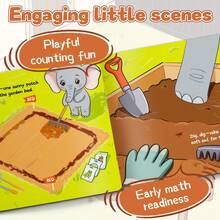 Aktivitas Pembelajaran Matematika dan Alam Awal Ellie Si Gajah, Berhitung 1-10, Pengenalan Angka, Menanam di Kebun, Benih & Pertumbuhan Tanaman, Pengamatan Cuaca, Membaca Bahasa Inggris Bergambar, Sains Awal & Keterampilan Hidup, Praktik Kelas di Rumah & Belajar di Rumah - Seri Ellie si Gajah - View 9