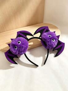 Halloween Plush Bat Headband - Multicolor - View 10