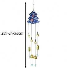 Home Decor Kitchen & Bathroom Wind Chime Hanging Ornament Christmas Theme Wind Chime Decoration - Wind Chime - View 5