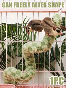 1pc Flexible Climbing Toy, Suitable For Sugar Gliders And Small Animals, Portable Platform And Climbing Rope Toy, Suitable For Hamster Cage, Suitable For Resting And Playing - View 5
